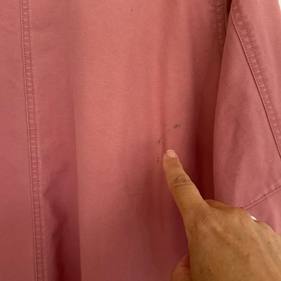 L.L. Bean Women's Barn Red chore coat Jacket with Corduroy Trim- - Picture 4 of 6